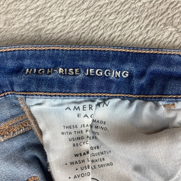 American Eagle Jeans Women's High Rise Jegging Next Level Stretch Size 8 Long - Picture 14 of 16